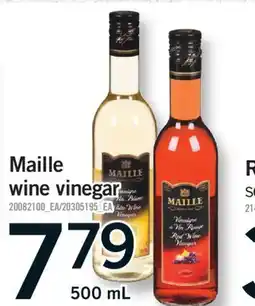 Fortinos MAILLE WINE VINEGAR, 500 ML offer
