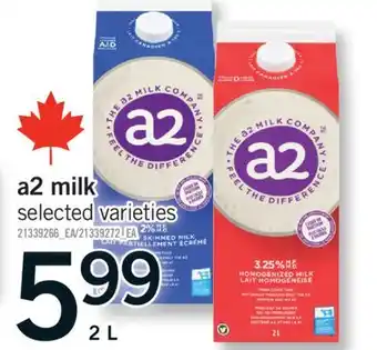 Fortinos A2 MILK, 2 L offer