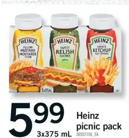 Fortinos HEINZ PICNIC PACK, 3X375 ML offer