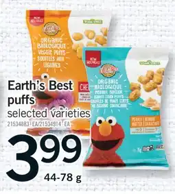 Fortinos EARTH'S BEST PUFFS, 44-78 G offer