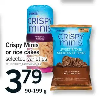 Fortinos CRISPY MINIS OR RICE, 90-199 G offer