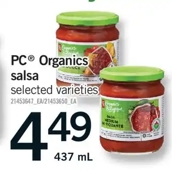 Fortinos PC ORGANICS SALSA, 437 ML offer