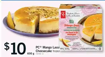 Fortinos PC MANGO LASSI CHEESECAKE, 600 G offer