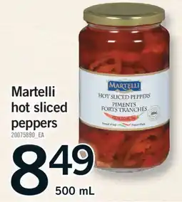 Fortinos MARTELLI HOT SLICED PEPPERS, 500 ML offer
