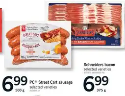 Fortinos PC STREET CART SAUSAGE, 500 G offer