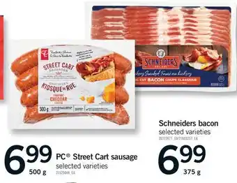Fortinos PC STREET CART SAUSAGE, 500 G offer