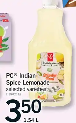 Fortinos PC INDIAN SPICE LEMONADE, 1.54 L offer