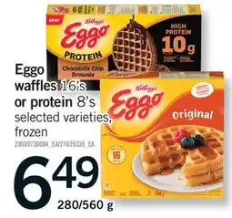 Fortinos EGGO WAFFLES 16' S OR PROTEIN OR 8' S offer