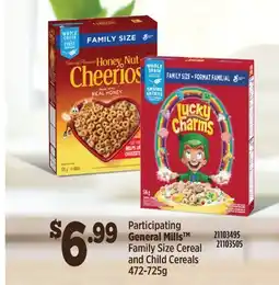 Fortinos GENERAL MILLS FAMILY SIZE CEREAL AND CHILD CEREALS, 472-725G offer
