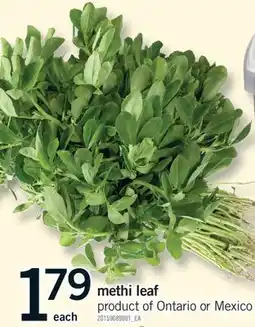 Fortinos METHI LEAF offer