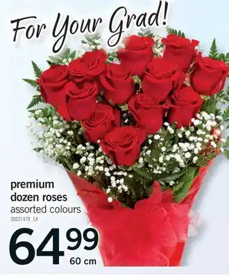 Fortinos PREMIUM DOZEN ROSES, 60 CM offer