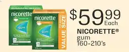 Fortinos NICORETTE GUM, 160-210's offer
