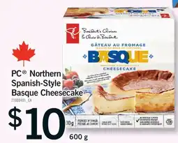Fortinos PC NORTHERN SPANISH-STYLE BASQUE CHEESECAKE, 600 G offer