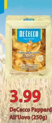 Fortinos DECECCO PAPPARDE ALL'UOVO, (250G) offer