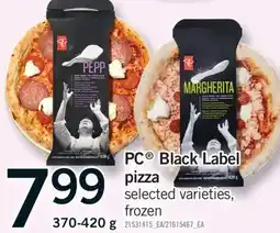 Fortinos PC BLACK LABEL PIZZA, 370-420 G offer