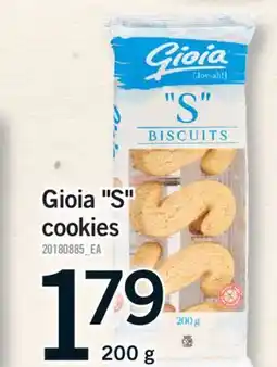 Fortinos GIOIA S COOKIES, 200 G offer