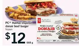 Fortinos PC HALIFAX INSPIRED DONAIR BEEF BURGER, 668 G offer