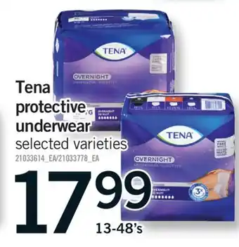 Fortinos TENA PROTECTIVE UNDERWEAR, 13-48's offer