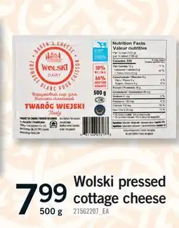 Fortinos WOLSKI PRESSED COTTAGE CHEESE, 500 G offer