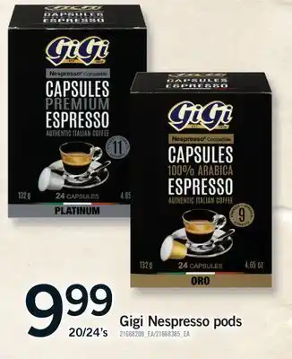 Fortinos GIGI NESPRESSO PODS, 20/24'S offer