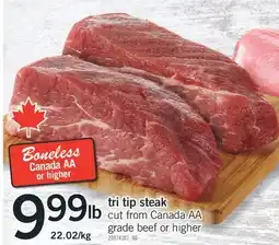 Fortinos tri tip steak offer