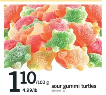 Fortinos SOUR GUMMI TURTLES offer