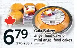 Fortinos GALA BAKERY ANGEL FOOD CAKE OR MINI ANGEL FOOD CAKES, 270-283 G offer