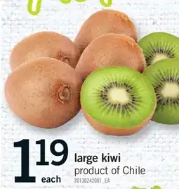 Fortinos LARGE KIWI offer