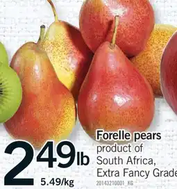Fortinos FORELLE PEARS offer