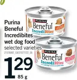 Fortinos PURINA BENEFUL INCREDIBITES WET DOG FOOD, 85 G offer