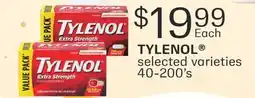 Fortinos TYLENOL , 40-200' s offer