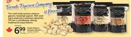 Fortinos TORONTO POPCORN COMPANY POPCORN, 75-145 G offer