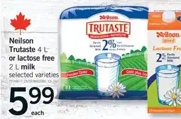 Fortinos NEILSON TRUTASTE 4 L OR LACTOSE FREE, 2 L MILK offer
