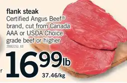Fortinos FLANK STEAK offer