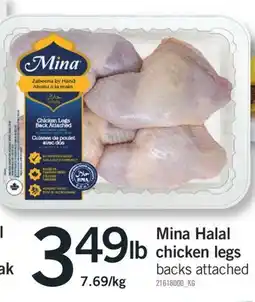 Fortinos MINA HALAL CHICKEN LEGS offer