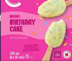 Foodland MINI BIRTHDAY CAKE LIGHT ICE CREAM BARS offer