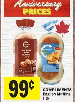 Foodland COMPLIMENTS English Muffins offer