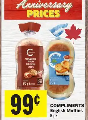 Foodland COMPLIMENTS English Muffins offer