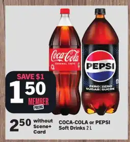 Foodland COCA-COLA or PEPSI Soft Drinks offer