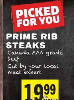 Foodland PRIME RIB STEAKS offer