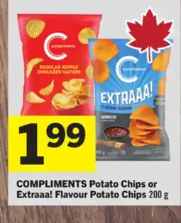Foodland COMPLIMENTS Potato Chips or Extraaa! Flavour Potato Chips offer