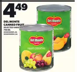 Loblaws DEL MONTE CANNED FRUIT, 796 ML offer