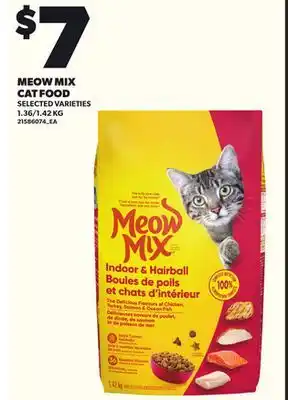 Loblaws MEOW MIX CAT FOOD, 1.36/1.42 KG offer