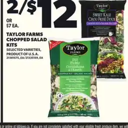 Loblaws TAYLOR FARMS CHOPPED SALAD KITS offer
