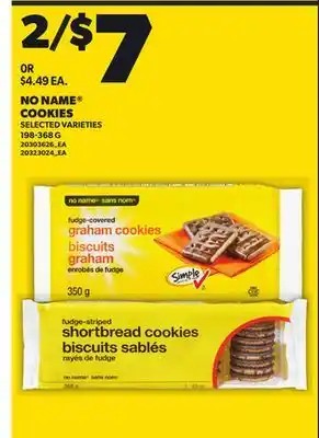 Loblaws NO NAME COOKIES 198-368 offer