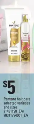 Loblaws PANTENE HAIR CARE offer