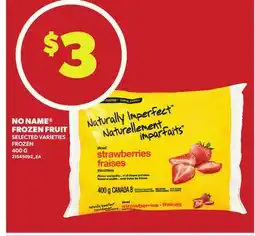 Loblaws NO NAME FROZEN FRUIT, 400G offer