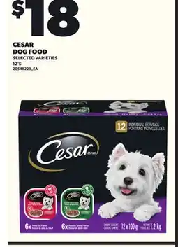 Loblaws CESAR DOG FOOD, 12'S offer