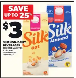 Loblaws SILK NON-DAIRY BEVERAGES, 1.75-1.89 L offer