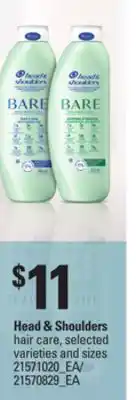 Loblaws HEAD & SHOULDERS HAIR CARE offer
